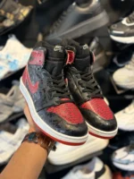 کتانی جردن ساقدار کاستوم مشکی قرمز - Image 5