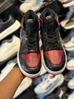 کتانی جردن ساقدار کاستوم مشکی قرمز - Image 2