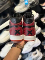 کتانی جردن ساقدار کاستوم مشکی قرمز - Image 4