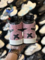 کتونی مردانه جردن ساقدار کاستوم مشکي صورتی - Image 5