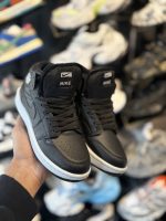 کتونی مردانه جردن ساقدار مشکی مات - Image 3