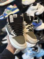 کتونی مردانه جردن ساقدار کرم قهوه ای - Image 4