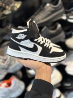 کتونی زنانه جردن ساقدار مشکی سفيد - Image 5