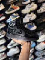 کتونی مردانه جردن ساقدار مشکی ورنی - Image 4