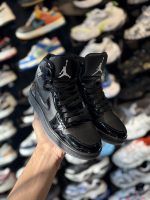 کتونی مردانه جردن ساقدار مشکی ورنی - Image 2