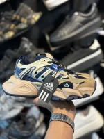 کتونی دخترانه ديلاکس کرم سرمه ای - Image 4