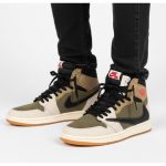 کتونی مردانه جردن ساقدار کرم قهوه ای