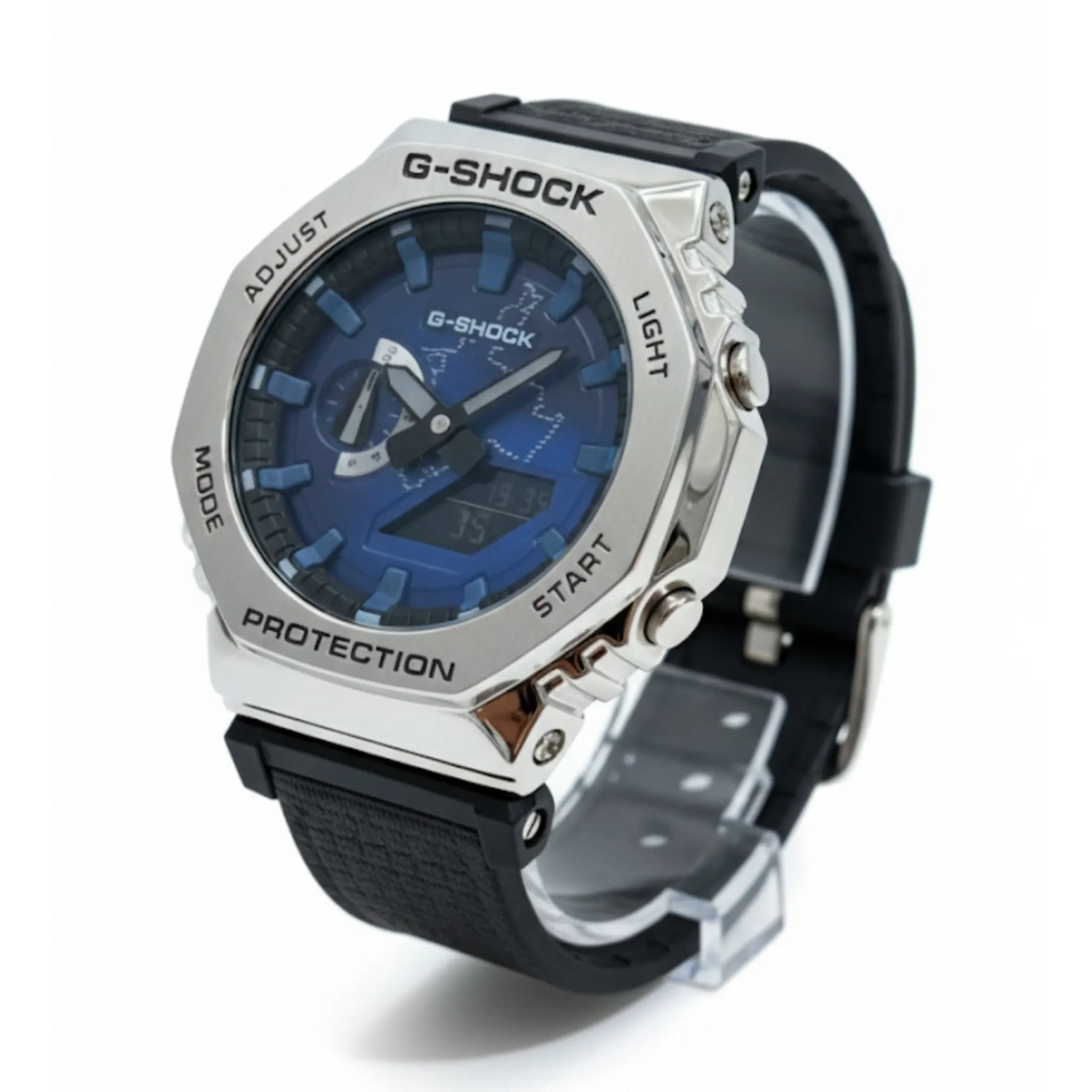 photo-output-2025-11-10T020036.503 ساعت جي شاکG2100بند برزنتی مشکی صفحه طرحدار - Image 1