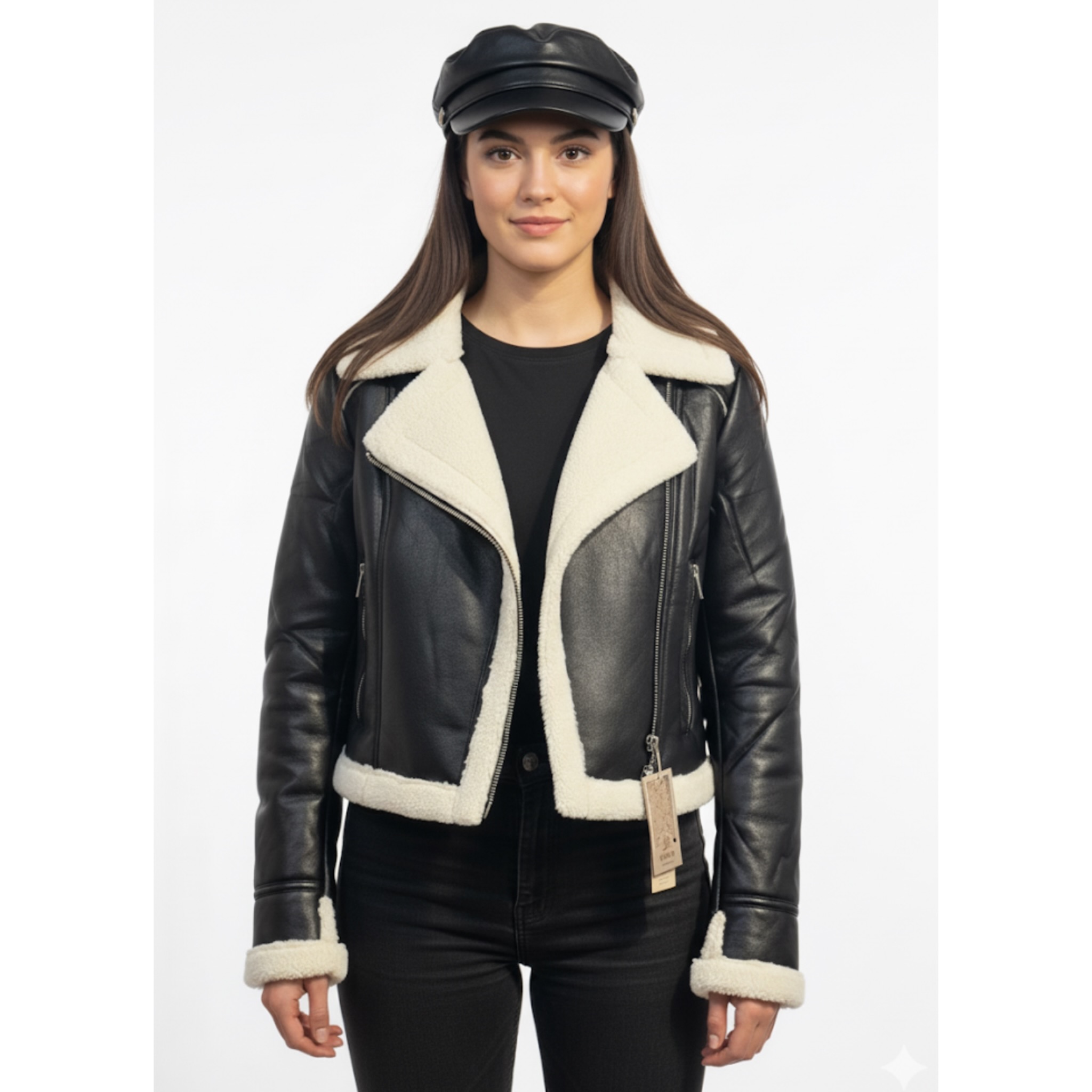 photo-output - 2025-11-14T010323.886 کاپشن بوفالو دخترانه زيپ کج - Image 1