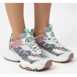 کتونی دخترانه ديلاکس سفيد صورتی