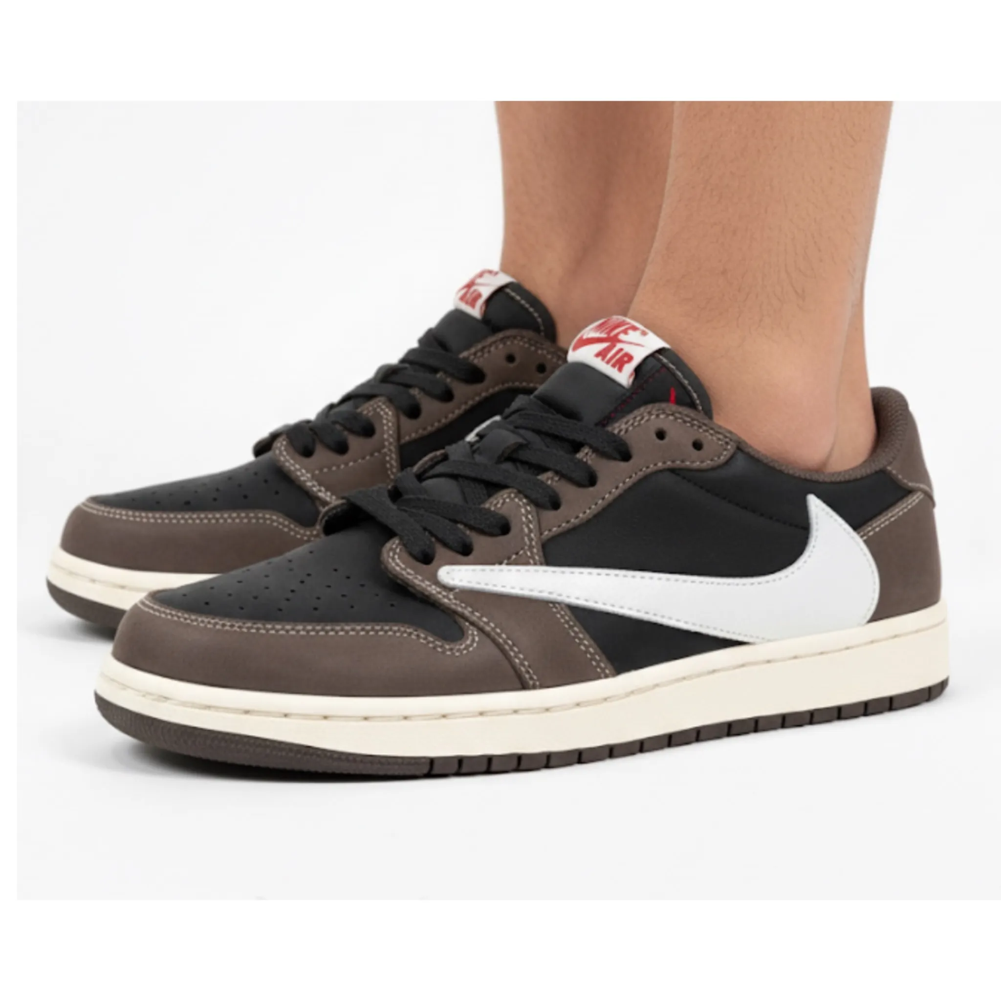 photo-output (32) کتونی ترويس مشکی قهوه ای - Image 1