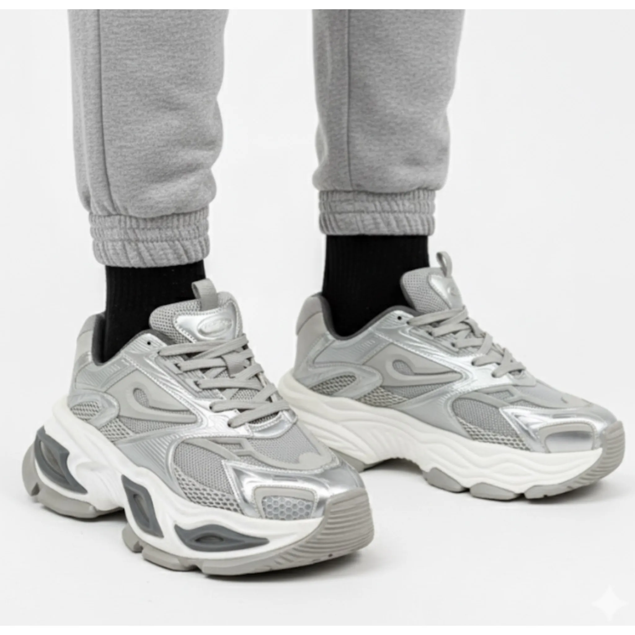 photo-output (5) کتونی مردانه لژدار بالنسيگا طوسی - Image 1