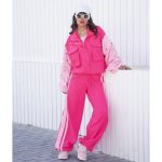 ست دخترانه طرح دار سويشرت شلوار - Image 6