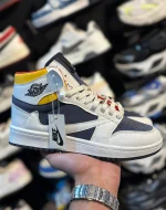 کتونی مردانه ترویس ساقدار سرمه ای سفيد - Image 4