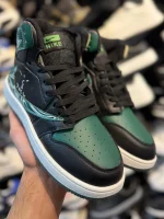 کتونی مردانه ترويس ساقدار مشکی سبز - Image 4