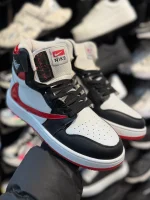 کتونی مردانه ترويس ساقدار مشکی قرمز - Image 4