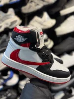 کتونی مردانه ترويس ساقدار مشکی قرمز - Image 3