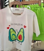ست تيشرت شلوارک آواکادو لاو - Image 2