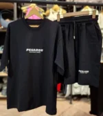ست تیشرت و شلوارک پگادور (PEGADOR) رنگ مشکی اورسایز